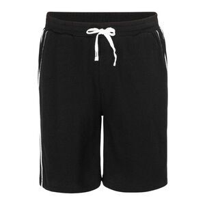 Fabric Mens Cotton Blend Shorts / Black